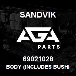 69021028 Sandvik BODY (INCLUDES BUSHING-NSS) | AGA Parts