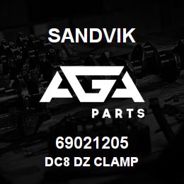 69021205 Sandvik DC8 DZ CLAMP | AGA Parts