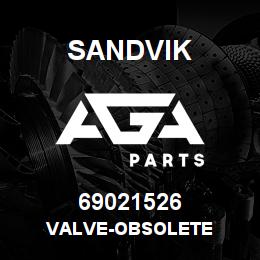 69021526 Sandvik VALVE-OBSOLETE | AGA Parts