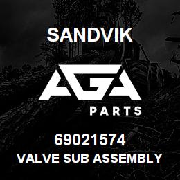 69021574 Sandvik VALVE SUB ASSEMBLY | AGA Parts