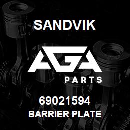 69021594 Sandvik BARRIER PLATE | AGA Parts