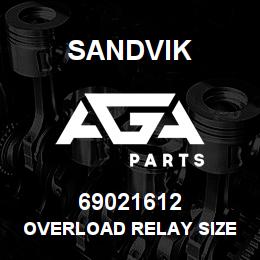 69021612 Sandvik OVERLOAD RELAY SIZE 1 | AGA Parts