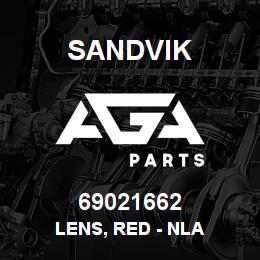 69021662 Sandvik LENS, RED - NLA | AGA Parts