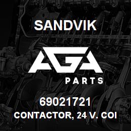 69021721 Sandvik CONTACTOR, 24 V. COIL | AGA Parts