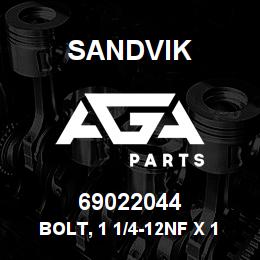 69022044 Sandvik BOLT, 1 1/4-12NF X 15 GR8 | AGA Parts