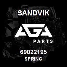 69022195 Sandvik SPRING | AGA Parts