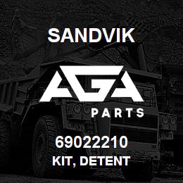 69022210 Sandvik KIT, DETENT | AGA Parts