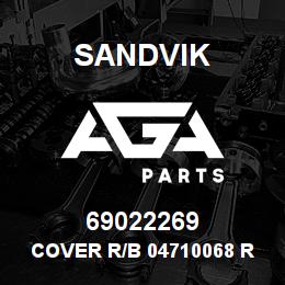 69022269 Sandvik COVER R/B 04710068 RB | AGA Parts