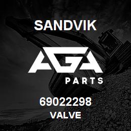 69022298 Sandvik VALVE | AGA Parts