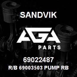 69022487 Sandvik R/B 69003503 PUMP RB | AGA Parts