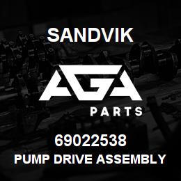 69022538 Sandvik PUMP DRIVE ASSEMBLY - T-TEXT RB | AGA Parts