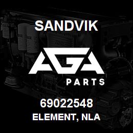 69022548 Sandvik ELEMENT, NLA | AGA Parts