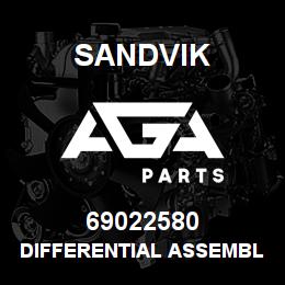 69022580 Sandvik DIFFERENTIAL ASSEMBLY, 4.88:1 | AGA Parts