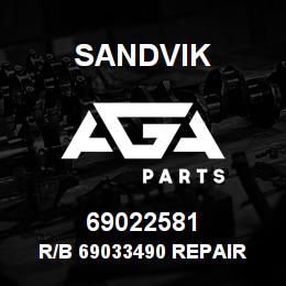 69022581 Sandvik R/B 69033490 REPAIR KIT RB | AGA Parts