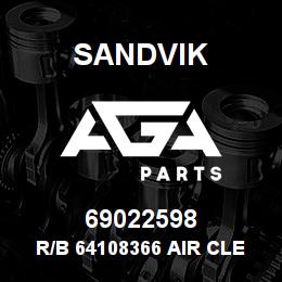 69022598 Sandvik R/B 64108366 AIR CLEANER RB | AGA Parts