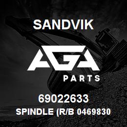 69022633 Sandvik SPINDLE (R/B 04698307) RB | AGA Parts