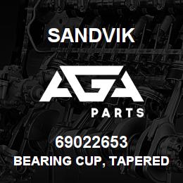 69022653 Sandvik BEARING CUP, TAPERED ROLLER | AGA Parts