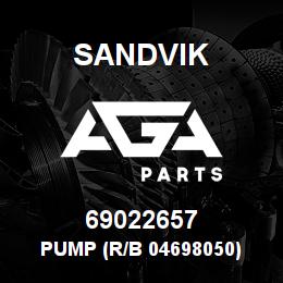 69022657 Sandvik PUMP (R/B 04698050) RB | AGA Parts