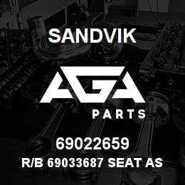 69022659 Sandvik R/B 69033687 SEAT ASSEMBLY, HIGH BARB | AGA Parts