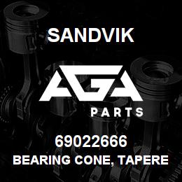 69022666 Sandvik BEARING CONE, TAPERED ROLLER | AGA Parts