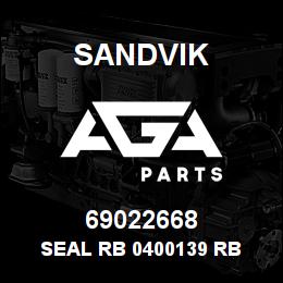 69022668 Sandvik SEAL RB 0400139 RB | AGA Parts