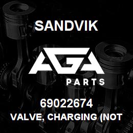 69022674 Sandvik VALVE, CHARGING (NOTE) | AGA Parts