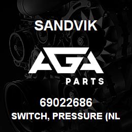 69022686 Sandvik SWITCH, PRESSURE (NLA) | AGA Parts