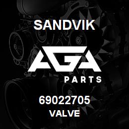 69022705 Sandvik VALVE | AGA Parts