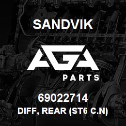 69022714 Sandvik DIFF, REAR (ST6 C.N) | AGA Parts