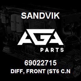 69022715 Sandvik DIFF, FRONT (ST6 C.N) (NLA) | AGA Parts