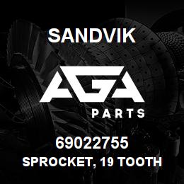 69022755 Sandvik SPROCKET, 19 TOOTH | AGA Parts