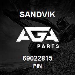 69022815 Sandvik PIN | AGA Parts