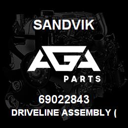 69022843 Sandvik DRIVELINE ASSEMBLY (NLA) | AGA Parts