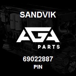 69022887 Sandvik PIN | AGA Parts