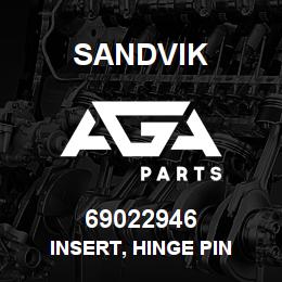 69022946 Sandvik INSERT, HINGE PIN | AGA Parts
