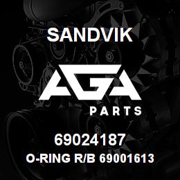 69024187 Sandvik O-RING R/B 69001613 RB | AGA Parts