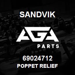 69024712 Sandvik POPPET RELIEF | AGA Parts