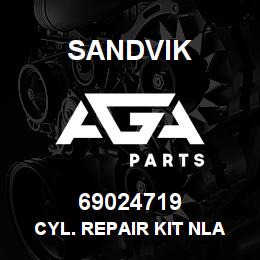 69024719 Sandvik CYL. REPAIR KIT NLA | AGA Parts