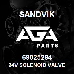 69025284 Sandvik 24V SOLENOID VALVE | AGA Parts