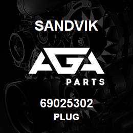 69025302 Sandvik PLUG | AGA Parts