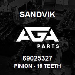 69025327 Sandvik PINION - 19 TEETH | AGA Parts