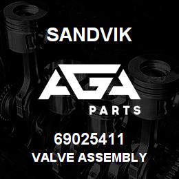 69025411 Sandvik VALVE ASSEMBLY | AGA Parts