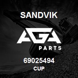 69025494 Sandvik CUP | AGA Parts