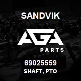 69025559 Sandvik SHAFT, PTO | AGA Parts