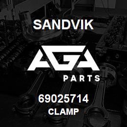 69025714 Sandvik CLAMP | AGA Parts