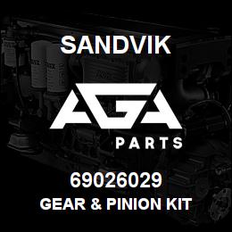 69026029 Sandvik GEAR & PINION KIT | AGA Parts