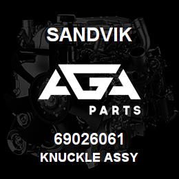 69026061 Sandvik KNUCKLE ASSY | AGA Parts
