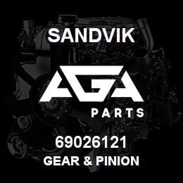 69026121 Sandvik GEAR & PINION | AGA Parts