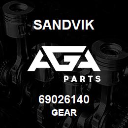 69026140 Sandvik GEAR | AGA Parts