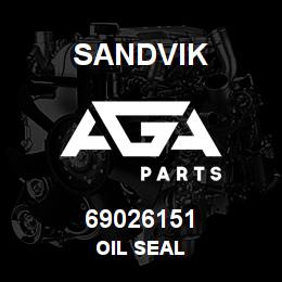 69026151 Sandvik OIL SEAL | AGA Parts